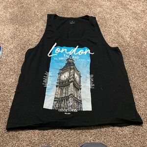 Black Tank Top for Men. Size Medium